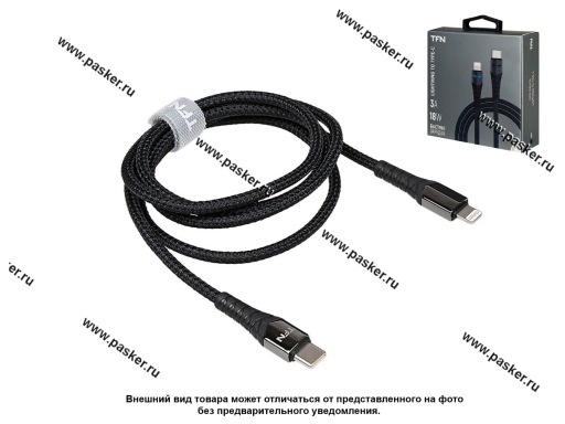 Фото: Кабель Lightning - Type-C 1м 3А TFN CKNLIGC1MBK черный