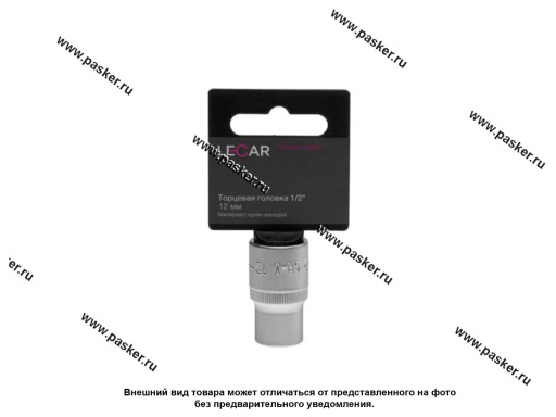 Фото: Головка торцевая 12  1/2 короткая 6-гранная LECAR