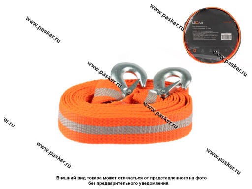 Фото: Трос буксировочный 12т LECAR 5м крюки сумка