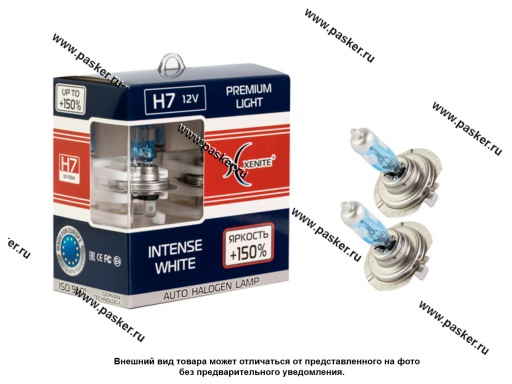 Фото: Лампа галоген 12V H7 55WPX26d Xenite INTENSE WHITE 1007179
