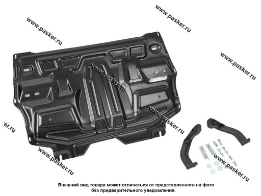 Фото: Защита картера Skoda Rapid Volkswagen Polo LECAR с крепежом