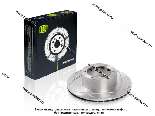 Фото: Диск тормозной ГАЗ 3302 TRIALLI передний c выточкой DF 345 [упаковка 2 шт.]