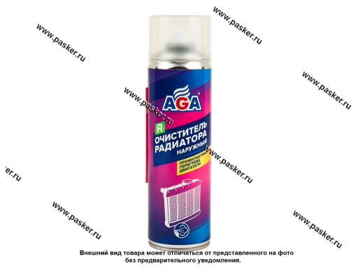 Фото: Очиститель радиатора наружный AGA R6 650мл AGA716R