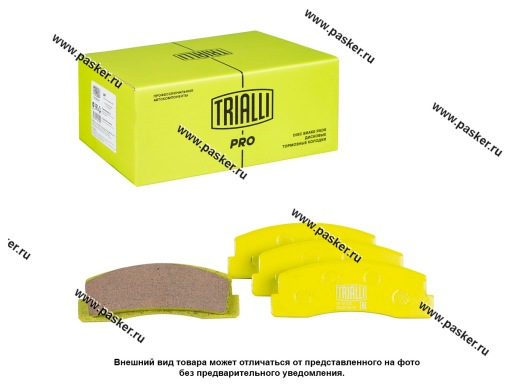 Фото: Колодки тормозные 2121-213 2123 Chevrolet Niva передние TRIALLI керамические PF 501CR PRO