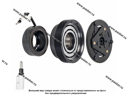 Фото: Электромуфта компрессора кондиционера Lada Largus 12- Renault Logan 08- LUZAR LMAC 0902