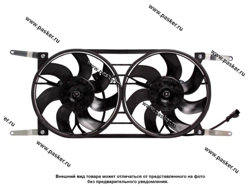 Фото: Мотор вентилятора УАЗ Патриот 10- LUZAR 2 вент. с кожухом прямые кроншт. LFK 0361