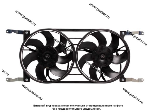 Фото: Мотор вентилятора УАЗ Патриот 12- LUZAR 2 вент. с кожухом A/C+ LFK 0363