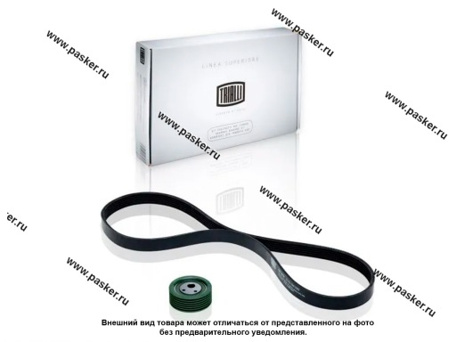 Фото: Ремень генератора +1ролик 2110 TRIALLI с A/C или ГУР 6PK1115 GD 612