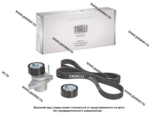 Фото: Ремень генератора +2 ролика Renault Logan Lada Largus 1.6 16V TRIALLI GD 717