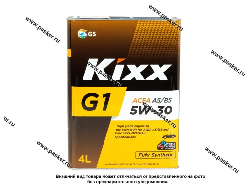 Фото: Масло KIXX  5W30 G1 API SN ACEA A5/B5 4л син