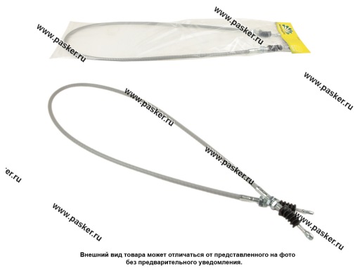 Фото: Трос ручного тормоза Газель 3302 передний удлиненный BESTPARTS BP001612