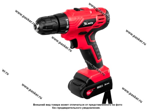 Фото: Шуруповерт аккумуляторный MCDL-12-02 Li-Ion 12В 2акк MTX 26182