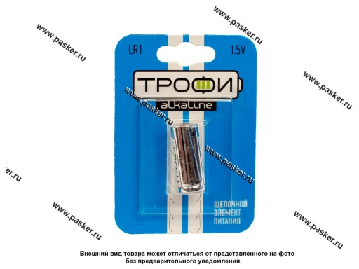 Фото: Батарейка ТРОФИ LR1-1BL