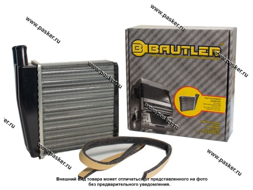 Фото: Радиатор печки Газель Бизнес 4 кВт алюминиевый BAUTLER BTL-4000HB