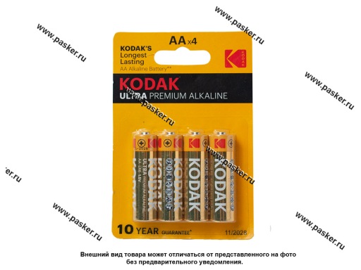 Фото: Батарейка KODAK LR6 AA BL-4 ULTRA DIGITAL