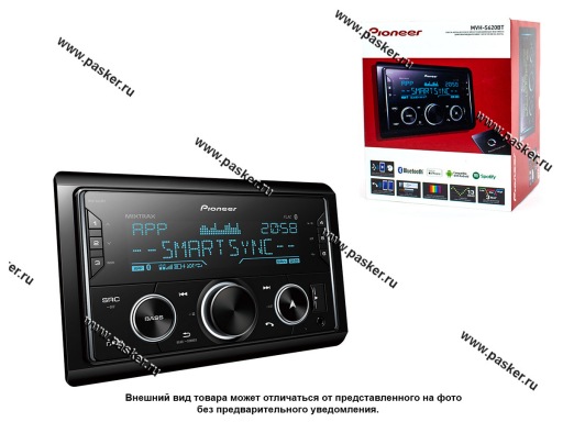 Фото: Автомагнитола 2DIN PIONEER USB/Bluetooth 4х50Вт MVH-S620BT многоцветная подсв поддержка Apple/Andro Фото: Автомагнитола 2DIN PIONEER USB/Bluetooth 4х50Вт MVH-S620BT многоцветная подсв поддержка Apple/Andro
