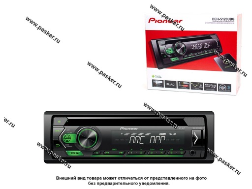 Фото: Автомагнитола PIONEER USB/AUX-In 4х50Вт DEH-S120UBG зеленая подсветка поддержка Android Фото: Автомагнитола PIONEER USB/AUX-In 4х50Вт DEH-S120UBG зеленая подсветка поддержка Android