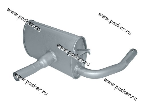 Глушитель ВАЗ 1111 ОКА закатной (Ижора)