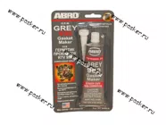 Герметик ABRO 999 85гр силиконовый серый|Код 10061