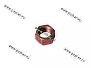 Гайка коллектора Волга Газель дв 402 Москвич 66-1008035 омедненная|Код 10819