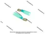 Клемма штыревая 6,3мм папа Nord YADA луженая изолированная термоусаживаемая синяя 1,5-2,5мм [упаковка 10 шт.]|Код 11246