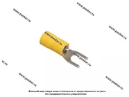 Клемма вилочная 6,5мм Nord YADA изолированная желтая 4,0-6,0мм|Код 11292