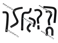 Патрубки печки Газель дв 405 Евро 2-3  ВПТ 10 шт|Код 11546