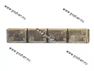 Грузик балансировочный самоклеящийся грузовой 25гр 4шт Clipper синие 0065 [упаковка 10 шт.]|Код 12034