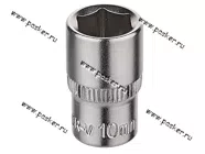 Головка торцевая 10 1/4 короткая 6-гранная KRAFT KT 700648|Код 12344