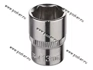 Головка торцевая 13 1/4 короткая 6-гранная KRAFT KT 700651|Код 12355