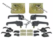 Ручки дверей УАЗ-469,3151 внутренние/наружые с замками и тягами 24 позиции|Код 12368