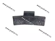 Грузик балансировочный 40гр NORM для литого диска со скобой [упаковка 10 шт.]|Код 12775