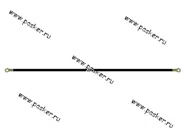 Провод массы 70см 10мм кв в изоляции|Код 14248