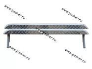 Порог-подножка дополнительный 2131 4х4 с алюминиевым листом|Код 14627