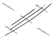 Трос заслонок печки 2104,05 Рекардо 3шт|Код 15314