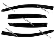 Дефлектор боковых окон Voron Glass VW Polo 2010 седан накладной 4шт|Код 15673