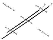 Трос заслонок печки 2121 Рекардо 2шт|Код 15704