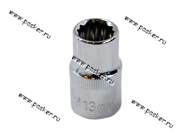 Головка торцевая 13 1/2 короткая 12-гранная OMBRA 112313|Код 15930