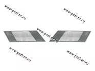 Накладки вентиляционные задних наружных стоек 2105-07 никель|Код 16370