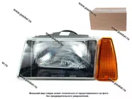 Блок фара 2108-09 Формула Света черный корпус левая желтый указатель|Код 16587