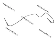 Тормозная трубка 1118 задняя правая 11180-3506640|Код 16973
