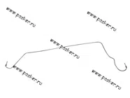 Тормозная трубка 2170 Priora передняя правая с ABS 2170-3506540-10|Код 16981