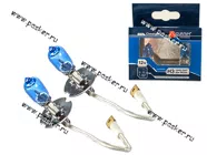 Лампа галоген 12V H3 55W Pk22s ДиаЛуч Blue 2шт|Код 17661