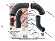 Патрубки радиатора Газель дв ЗМЗ-405 5шт +10 хомутов ROSTECO|Код 17876