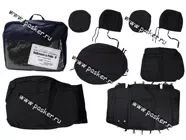 Чехлы Volkswagen Polo с 2010г экокожа задняя спинка целая|Код 18731