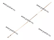 Тормозная трубка медная L-1000mm M10x1 универсальная|Код 18754