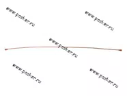 Тормозная трубка медная L-1300mm M10x1 универсальная|Код 18757