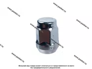 Гайка колесного болта М14х1,5/35 кл 21 конус закрытая хром|Код 20072