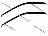 Дефлектор боковых окон Газель 2шт на все стекло|Код 20417
