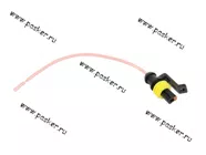 Колодка соединительная 1 контактная 1,5мм гнездо герметичная с проводом|Код 21474